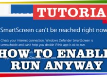 How to enable Run on blocked Windows Defender SmartScreen