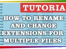 How to rename and change extensions for multiple files on Windows c