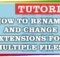 How to rename and change extensions for multiple files on Windows c