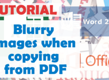 Blurry images when copying from pdf
