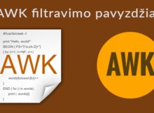 AWK filtravimas pavyzdžiai