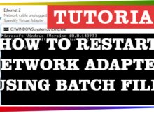 Netword-adapter-restart-batch-file