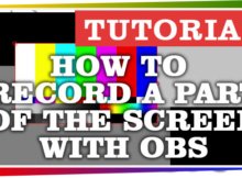How Record a Part of the Screen with OBS and a frame