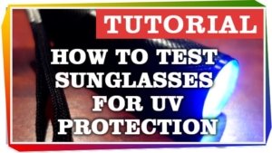 How to Test Sunglasses for UV protection with UV Light Flashlight